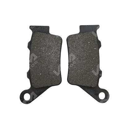 Pastilla de freno trasera para NS200, RS200, Duke200 y PS160 de la marca KM Motos, muestra la pastilla de freno en la imagen