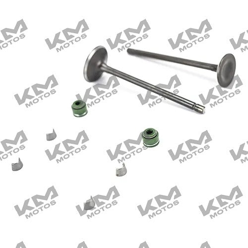Válvula de admisión y escape para motor RT180, kit Universal, componentes metálicos y de precisión en la imagen