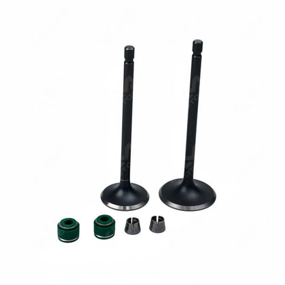 Válvulas de admisión y escape ORIGINAL para CG150, DM150, RT180, FT150, KB150, tamaño 5mm, en color metálico