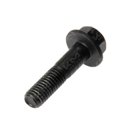 Tornillo M8x33 KMMOTOSHN ZDM200/DM125 de acero, vista del tornillo con rosca y cabeza en la imagen.