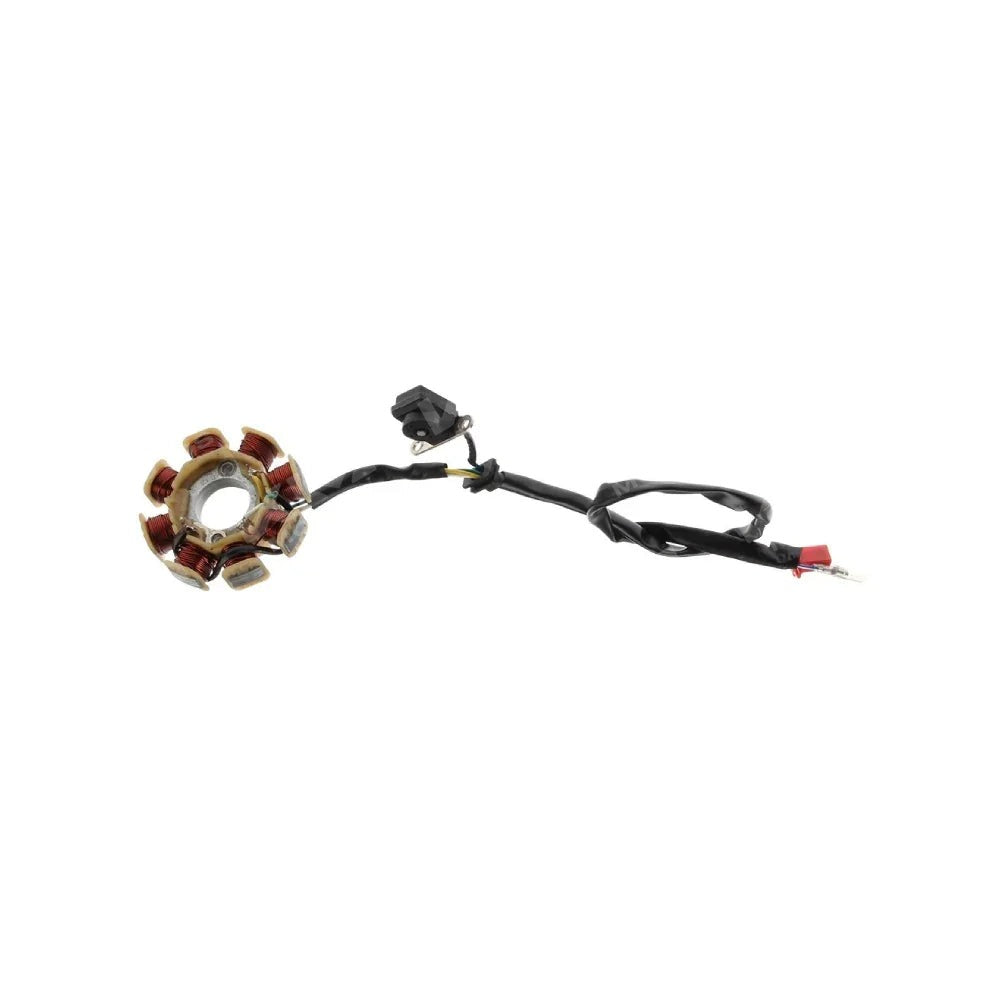 Bobina de magneto Estator ATV180 con bobinado y componentes visibles, para reparación de motocicletas ATV.