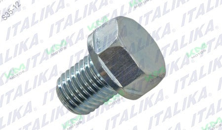 Tornillo de drenado M12x1.5 original de Italika para sistemas de motor FT125 y XFT125, imagen del componente E07060003