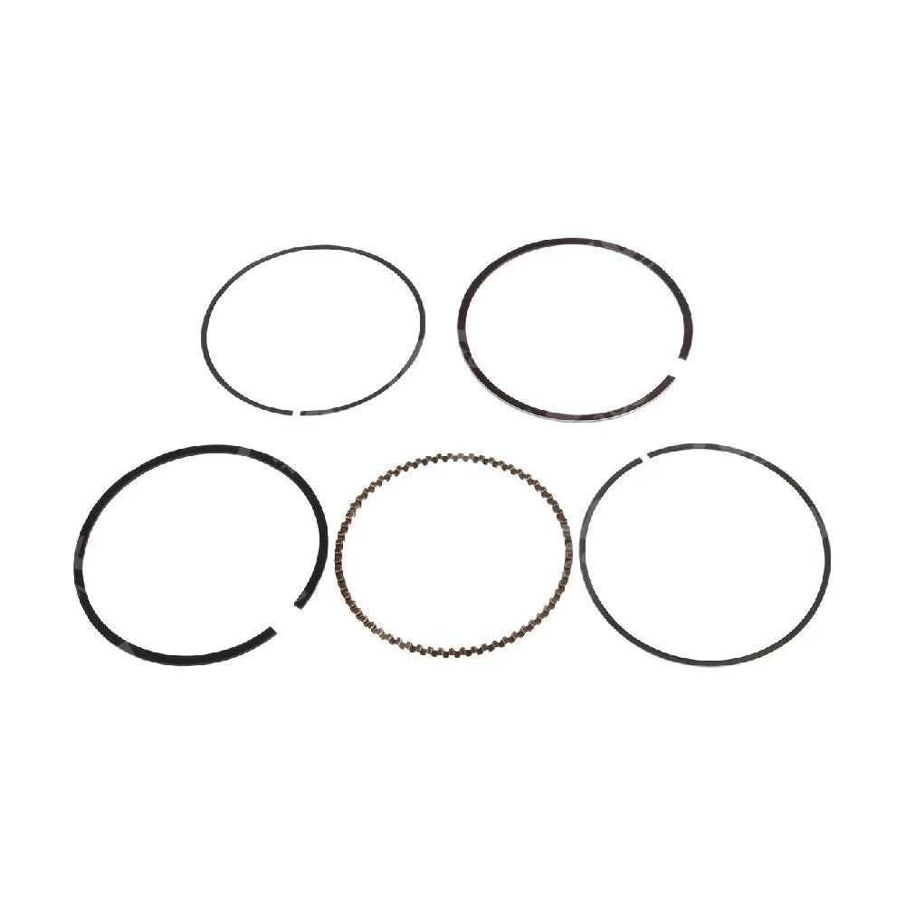 Anillos de pistón para motor 250Z, imagen que muestra un conjunto de anillos metálicos para pistón.