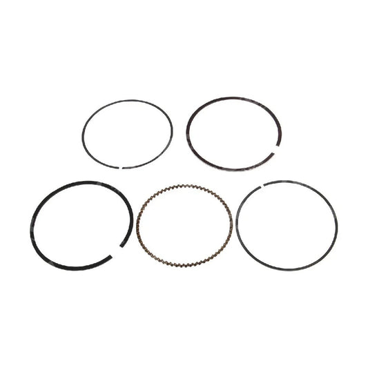 Anillos de pistón para motor 250Z, imagen que muestra un conjunto de anillos metálicos para pistón.
