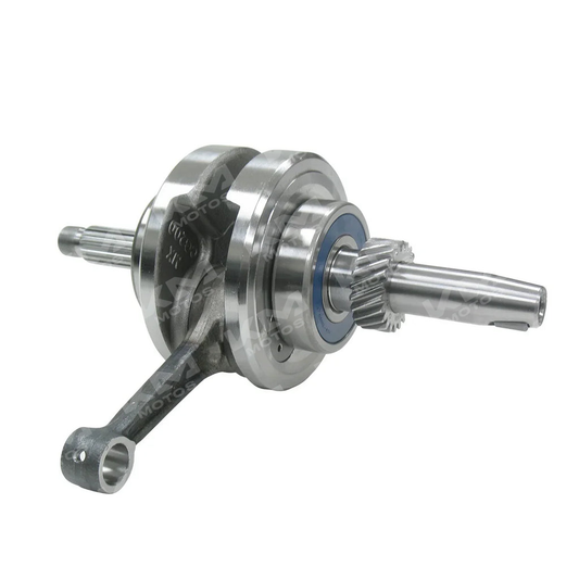 Cigüeñal Universal para DM200, TX200, FT200, FIERA 200, imagen de conjunto con detalles del cigüeñal.
