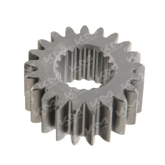 Engranaje reductor de cigüeñal de 21 dientes para caja de cambios y motor, en color rojo.