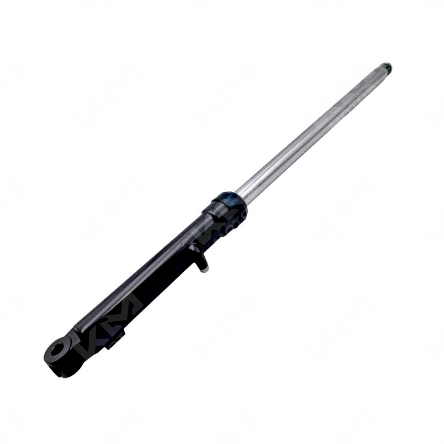 Amortiguador izquierdo negro mate para FT200, AM/DT200 Sport y Fiera 200, marca ORIGINAL, visto desde la vista lateral