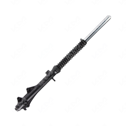 Amortiguador delantero izquierdo DM150 de la marca ORIGINAL, vista de cerca mostrando su cilindro y mecanismo.