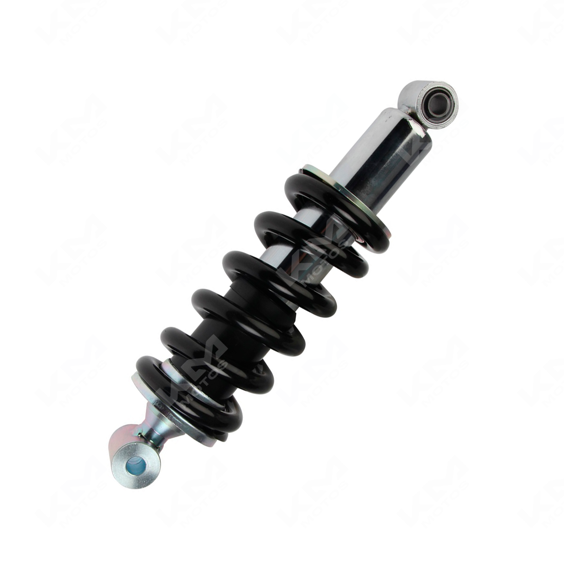 Amortiguador trasero negro para DM150 de la marca ORIGINAL, mostrado en imagen con detalles de su diseño y acabado.