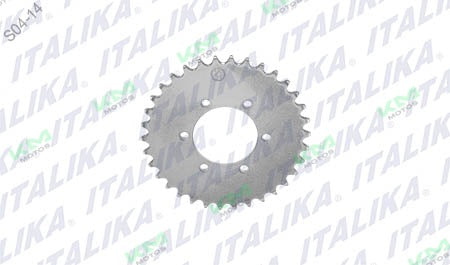 Cadena trasera Italika 34T para sistema de tracción, compatible con modelos 250SZ y RT250, pieza original F02030245.