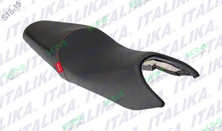 Asiento Negro Costura Roja Italika 150Z 250Z (Original F03010187)