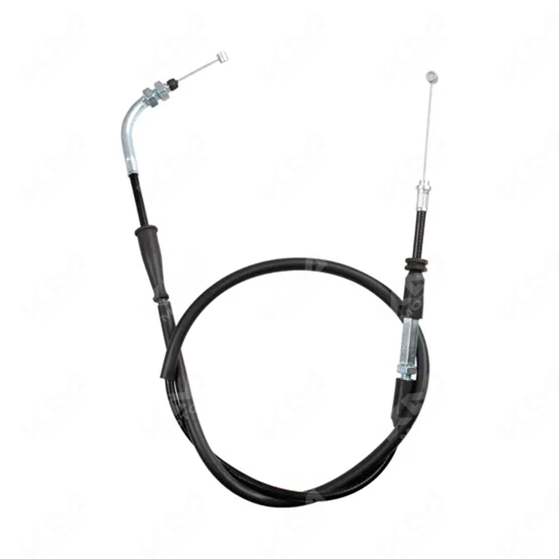 Cable de acelerador ATV150 de la marca KMMOTOSHN, mostrando el cable y sus conexiones en una vista clara y detallada.
