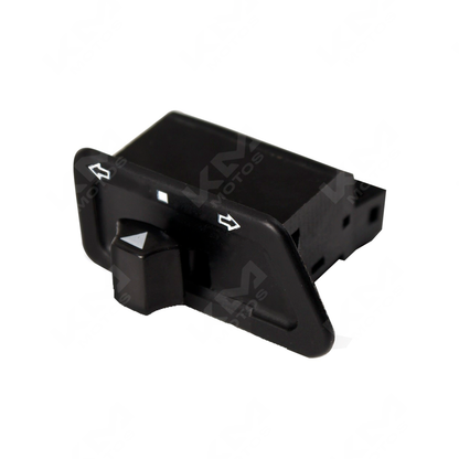 Interruptor de vías original en negro para motos DS150, GS150, GTS175, XS150 con luces LED, visible en la imagen.