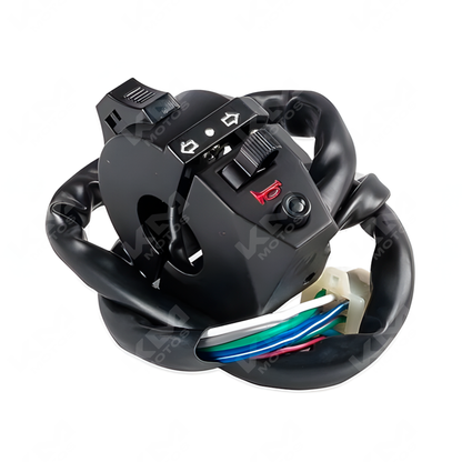 Mando izquierdo original para FT125 Clásica, FT125 New Sport y FT125TS, control de motocicleta con botones y palanca.