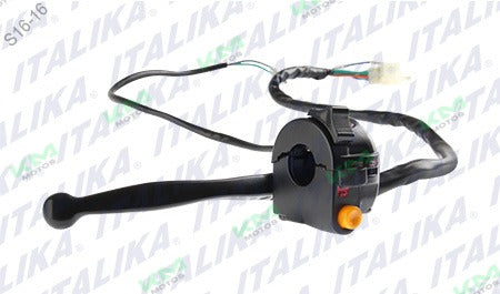 Conjunto de mando izquierdo para sistema eléctrico de motocicleta Italika FT115, modelo F04040201, componente original.