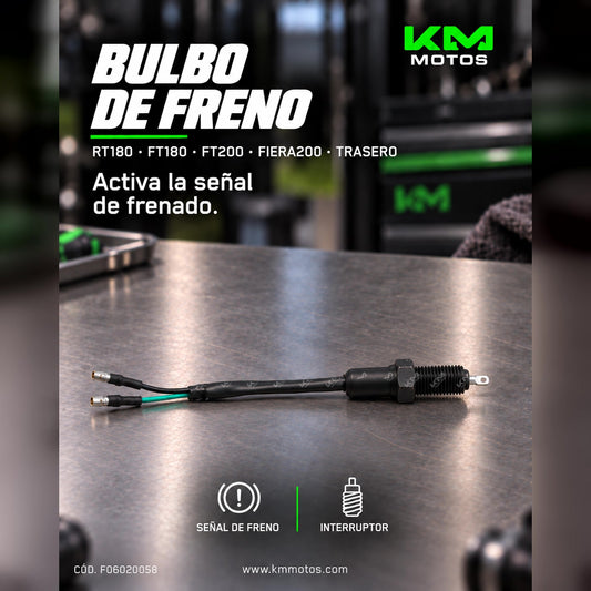 INTERRUPTOR DE FRENO TRASERO RT180/FT180/FT200/FIERA 200 — F06020058 | KM Motos