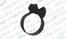 Abrazadera de escape Italika DM150, original F07030039, sistema de control para motocicleta Italika, en color metálico.
