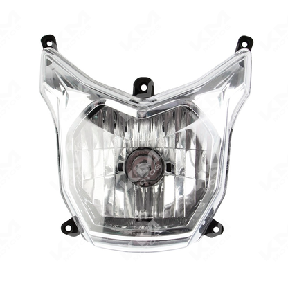 Conjunto de faros FT150 GTS ORIGINAL, luces frontales para motocicleta, con faros de alta calidad y diseño robusto.