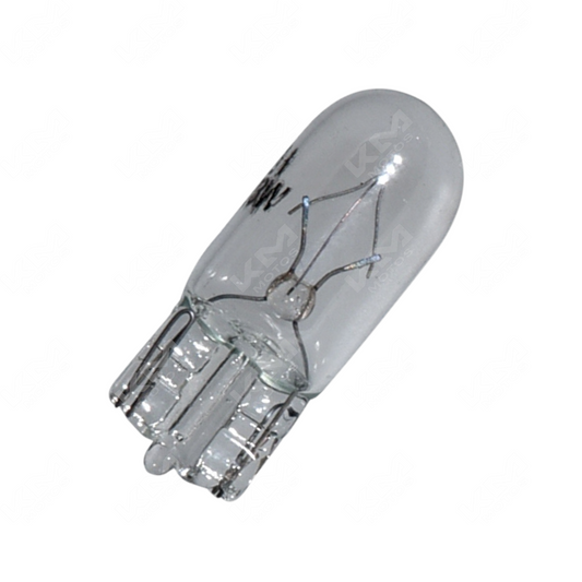 Foco KM Motos 12V 3W DM150, lámpara pequeña con luz blanca, para iluminación de motocicletas y vehículos.