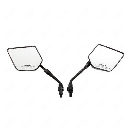 JUEGO DE RETROVISORES ITALIKA CON LOGO Y LEYENDA ZDM200/DM125