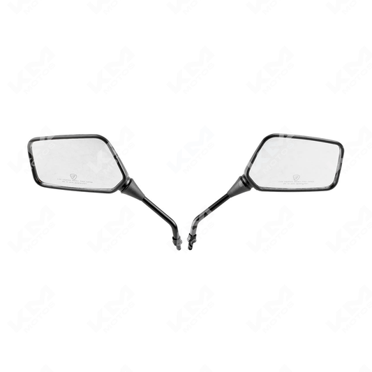 JUEGO DE RETROVISORES ITALIKA CON LOGO Y LEYENDA ATV200 NARANJA/ATV250 CON REVERSA