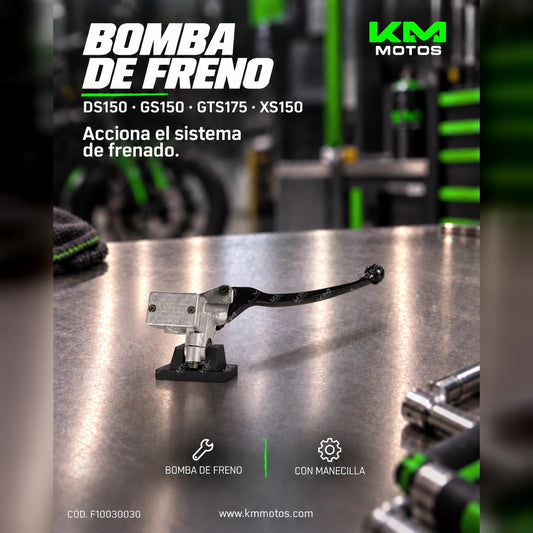 Bomba de freno delantera Italika para DS150, GS150, GTS175, XS150, con iluminación LED, modelo F10030030.