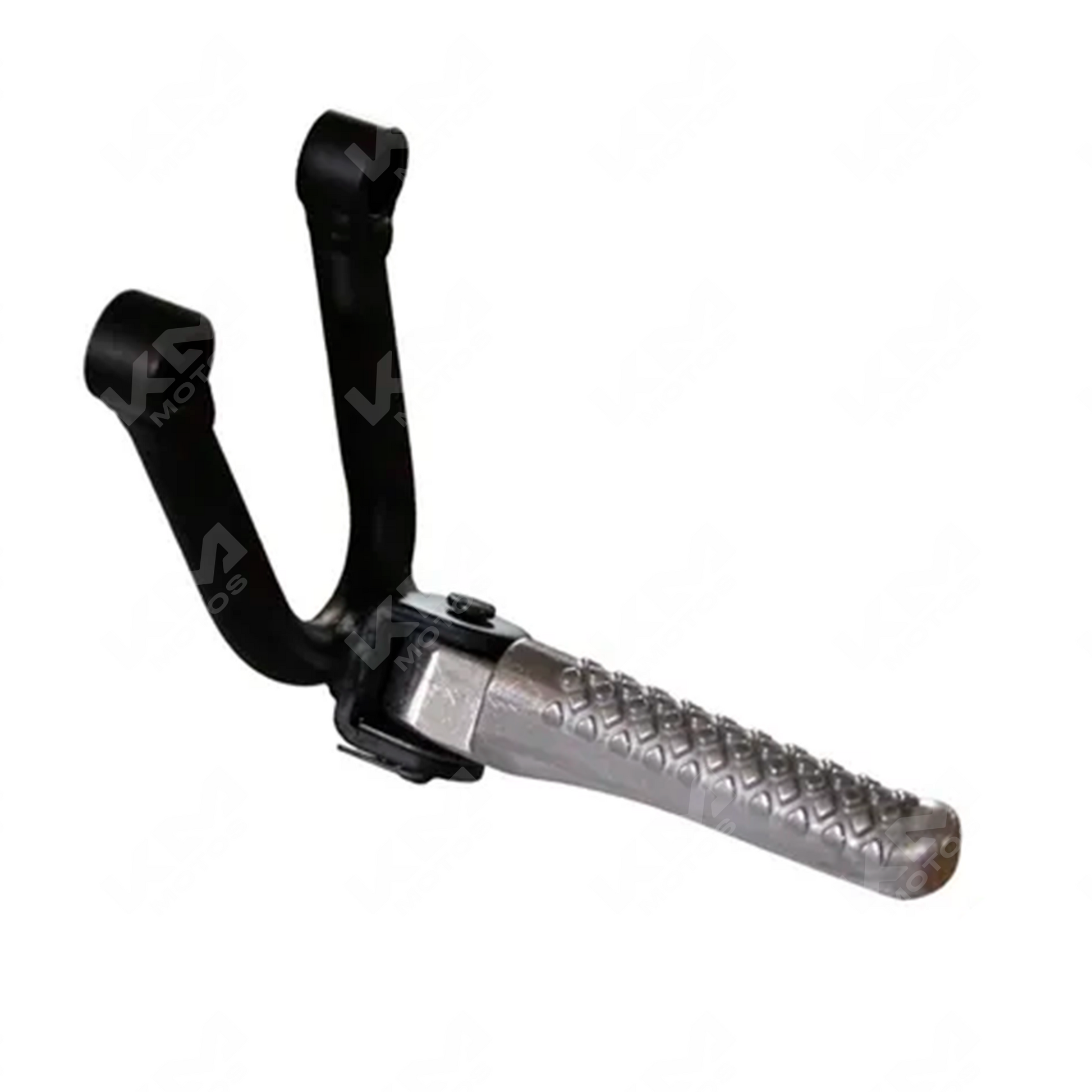 Conjunto posapies trasero izquierdo para DM150 de la marca ORIGINAL, muestra la pieza de soporte en color negro.