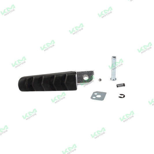 Estribo delantero izquierdo original de la marca Italika para Fiera 200, sistema de chasis, parte de la estructura del vehículo.