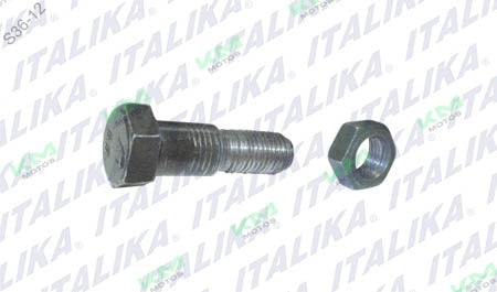 Tornillo lateral para sistema de motor Italika DM150 DM250 HI, pieza original F11020100, en imagen.