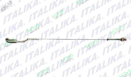 Varilla de freno trasero original Italika DM150 Sport, parte del sistema de frenos, con código F11030119.