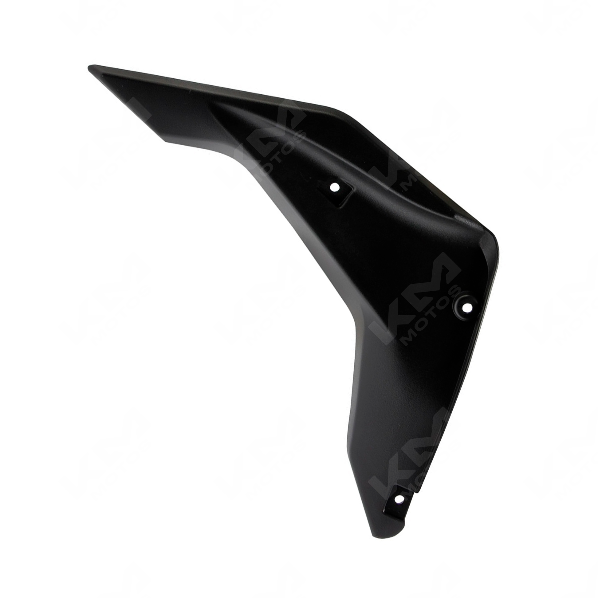 Cubierta de tanque derecha ORIGINAL DM150, protección metálica en color negro para maquinaria agrícola.