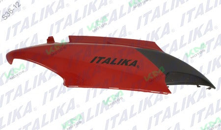 Cubierta de sistema de chasis para Italika CS125 roja y negra, pieza original F13010530 en excelente estado.