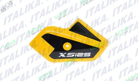 Cubierta de horquilla derecha amarilla para motocicleta Italika XS125, sistema de chasis original F13010550