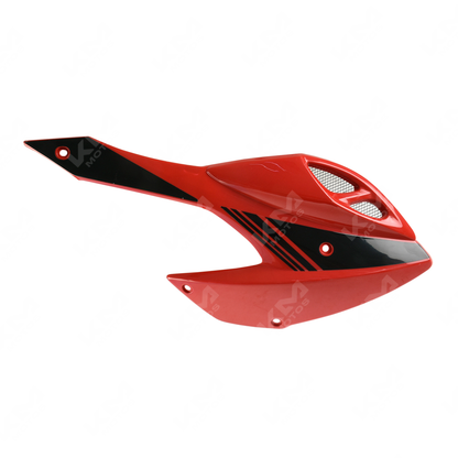 Cubierta de tanque de plástico rojo para modelo DM150 de la marca ORIGINAL, visible en la imagen.