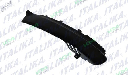Cubierta trasera izquierda negra para Xs125 Italika, sistema de chasis original F13010697.