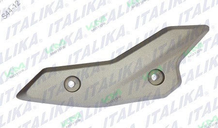 Cubierta de faro derecho para sistema de chasis Italika FT150 GT en color grafito, modelo original F13010830.