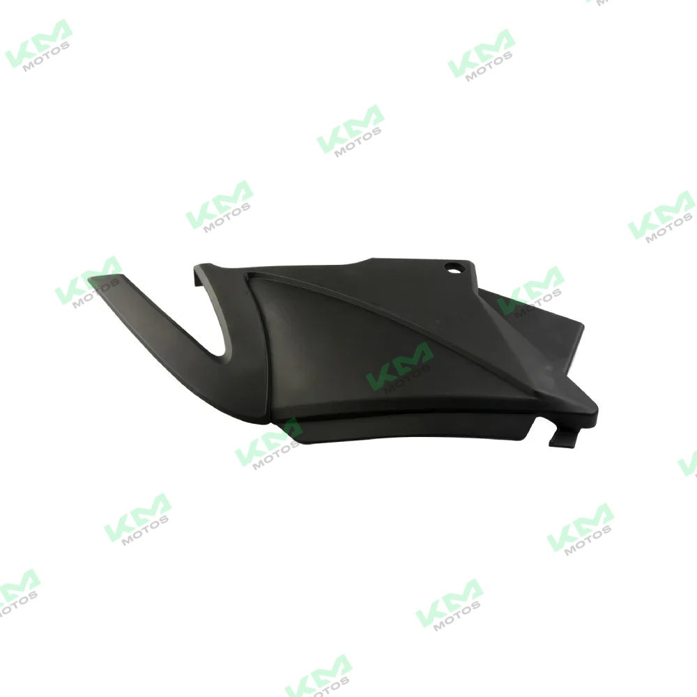 Cubierta lateral derecha negra mate para sistema de chasis Italika FT180/FT200, original F13010837.