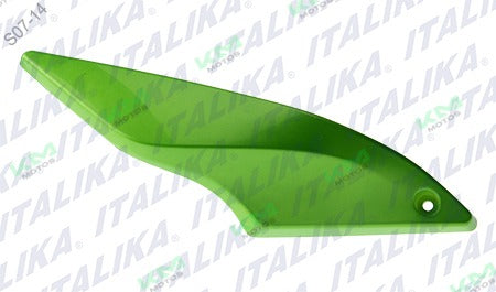 Cubierta de faro verde para sistema de chasis Italika 150z, modelo F13010961, con diseño original y ajuste preciso.