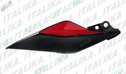 Cubierta trasera izquierda negra y roja para Italika 250Z, sistema de chasis original F13010971.