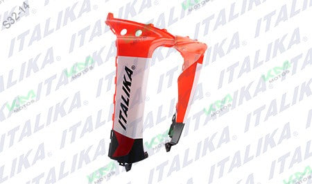 Sistema de chasis Encarenado Naranja Blanco para Italika WS150, pieza original F13011079, visible en la imagen.