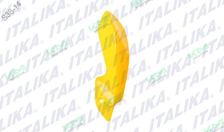 Cubierta lateral de faro derecho amarilla para Italika FT200 AM, sistema de chasis original F13011135.
