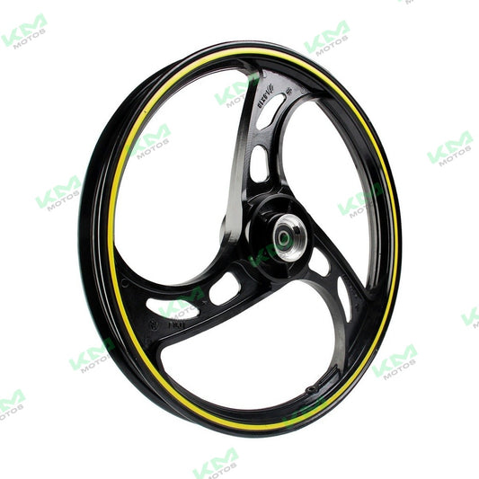 Rin Delantero Negro Filo Amarillo Italika FT200TS FT180 (Original F14030242)