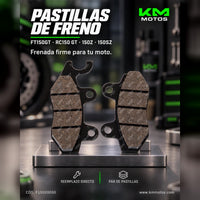 PASTILLAS DE FRENO FT150GT/FT150 GT GRAFITO/RC150 GT/150Z/150SZ