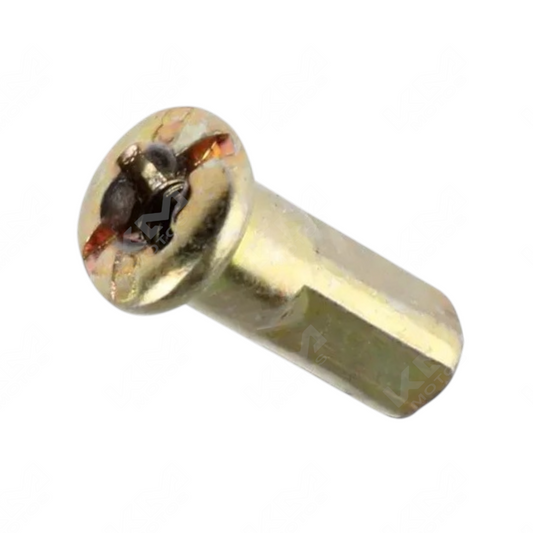 Tuerca M4.5 para rueda trasera de moto DM125, muestra la tuerca metálica en un fondo neutro.