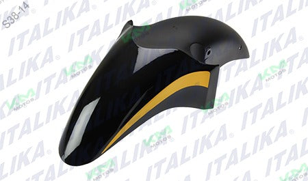 Guardafango Del Negro Vivos Amarillos Ft200 Am Italika (Original F16010202)