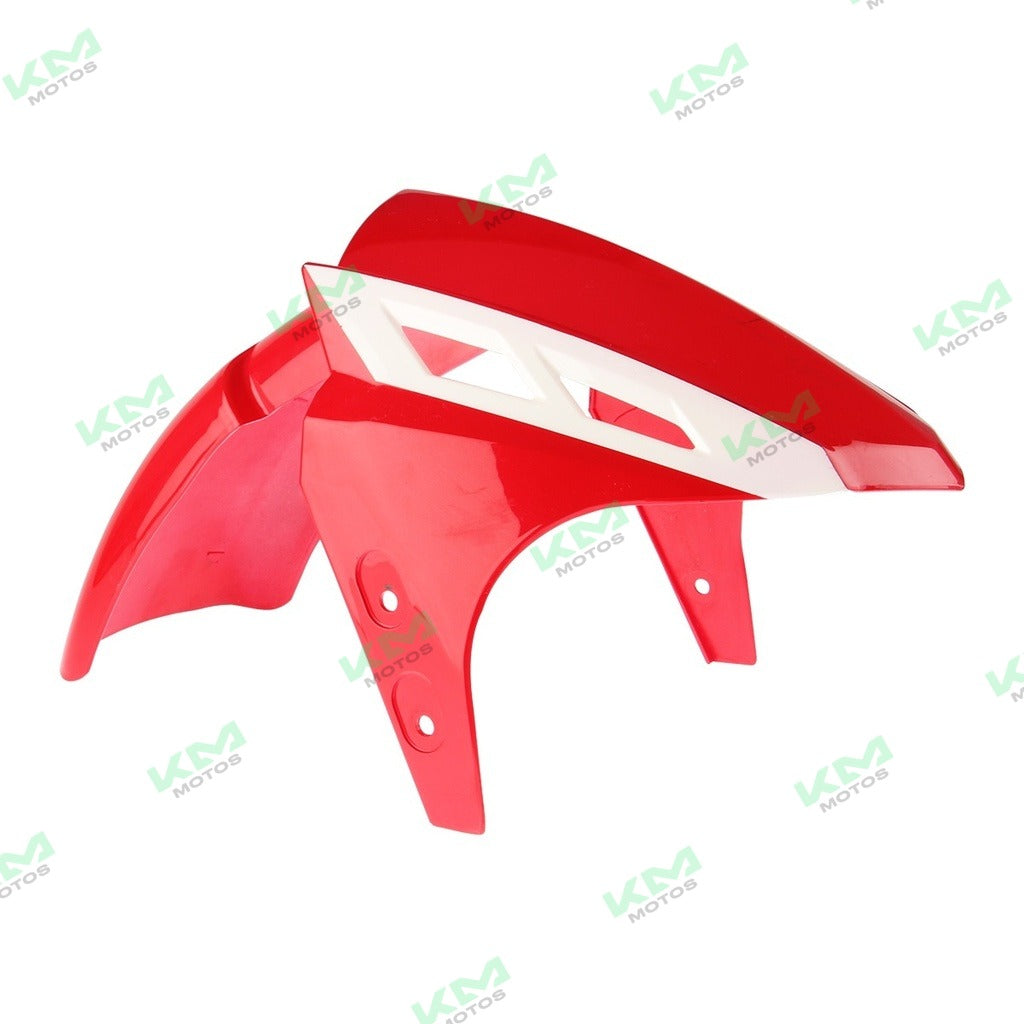Guardafango Delantero Rojo Blanco Italika DS150 Modena 150 (Original F16010310)