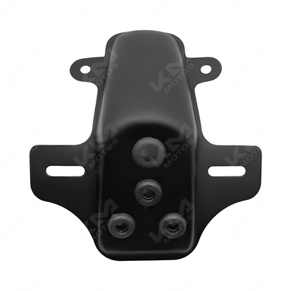 Porta placa FT125 de la marca ORIGINAL, diseñado para motocicletas, con soporte resistente y fácil de instalar.