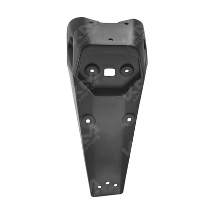 Guardafango trasero Original DM150, resistente y de color negro, con diseño compacto para protección de la rueda trasera.