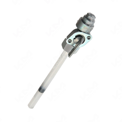 Llave de paso de combustible ORIGINAL 250Z, muestra la válvula de control con mango y conexiones metálicas.