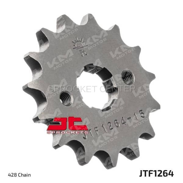 Piñón Honda XR150L, componente de engranaje para motocicleta, con dientes metálicos y acabado resistente en imagen.